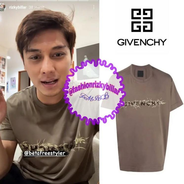 Koleksi Kaos Rizky Billar(Instagram/@fashionrizkybillar)