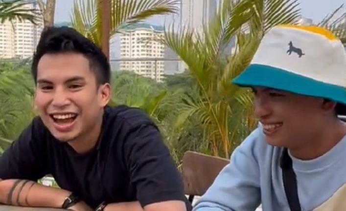 Momen Okin Ketemu Kembaran. (TikTok/taichangorengofficial)