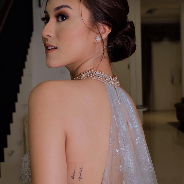 Aktris Pamer Tato Tersembunyi. (Instagram/@marcelladaryanani)