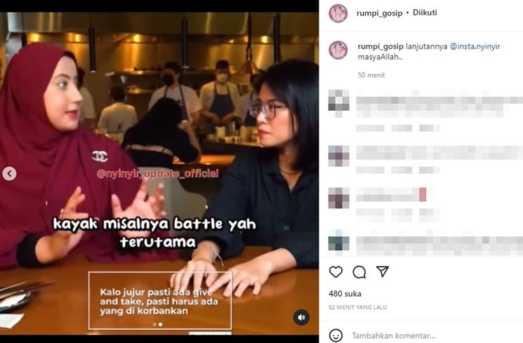 Tasyi Athasyia tolak endorse bernilai miliaran. (Instagram/@rumpi_gosip)