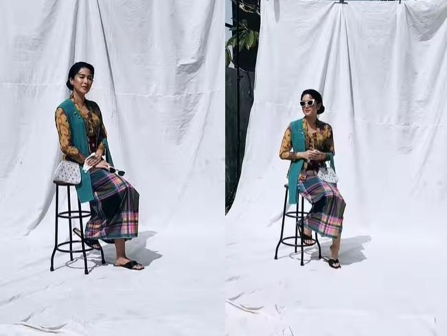 OOTD Dian Sastro Pakai Kebaya Murah Meriah (Instagram/@therealdisastr)