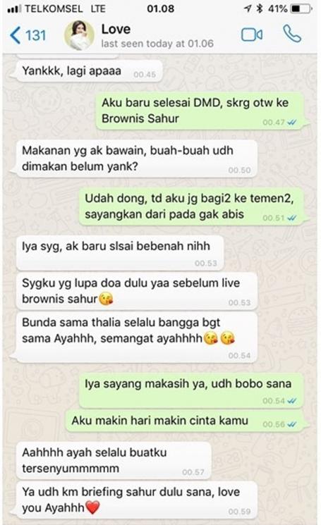 Nama Kontak Seleb di HP Pasangan (instagram/@ruben_onsu)