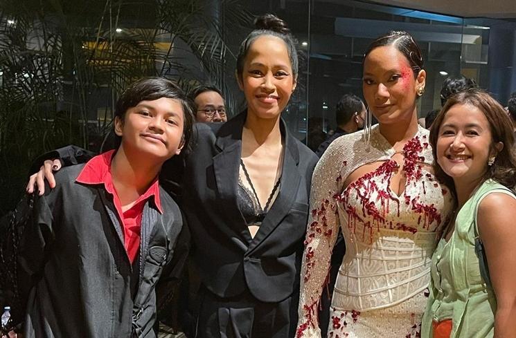 Potret Tara Basro di Gala Premiere 'Pengabdi Setan 2' (Instagram/widimulia)
