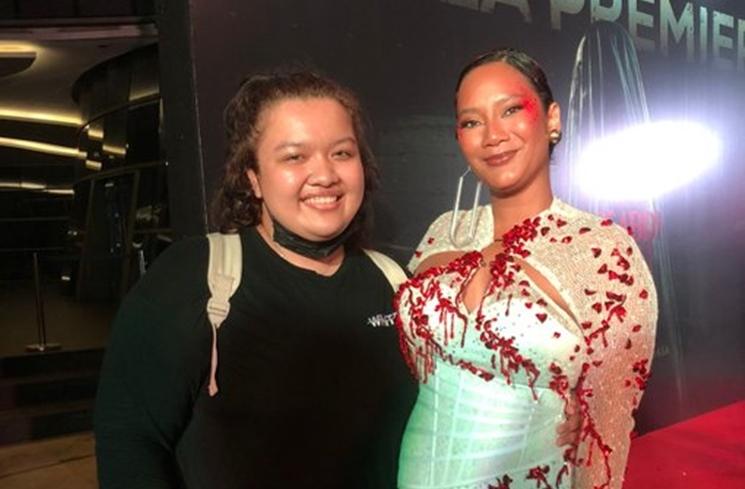 Potret Tara Basro di Gala Premiere 'Pengabdi Setan 2' (Twitter/@nadyamra)