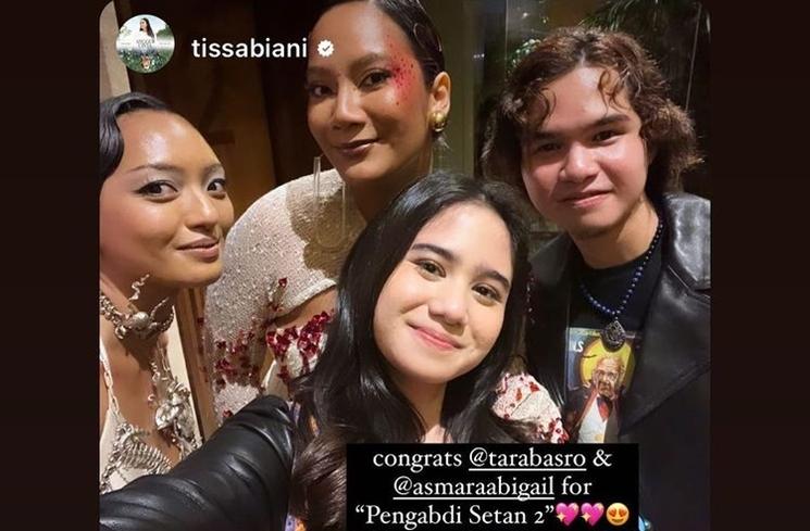 Potret Tara Basro di Gala Premiere 'Pengabdi Setan 2' (Instagram/@tissabiani)
