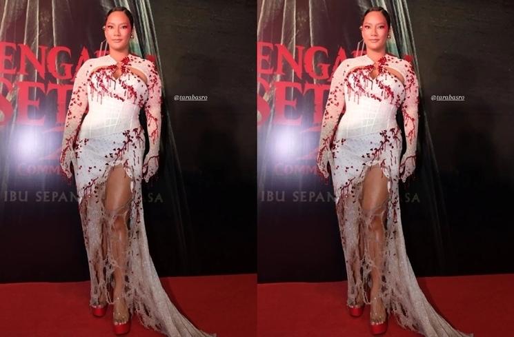 Potret Tara Basro di Gala Premiere 'Pengabdi Setan 2' (Instagram/@bahasa_hanief)
