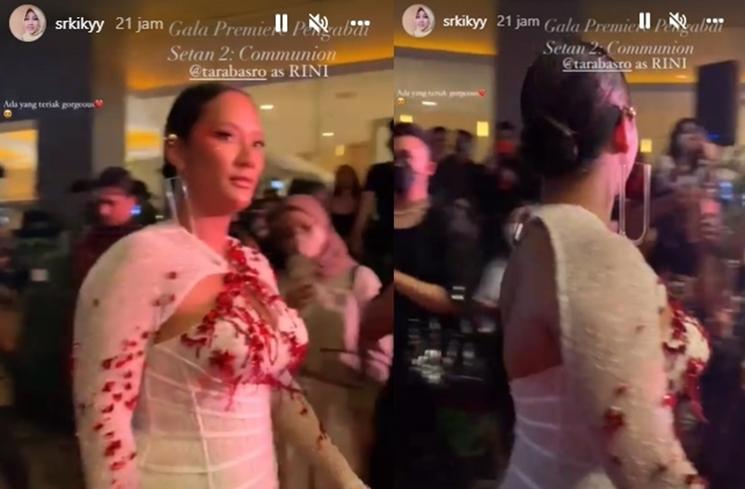 Potret Tara Basro di Gala Premiere 'Pengabdi Setan 2' (Instagram/@srkikyy)