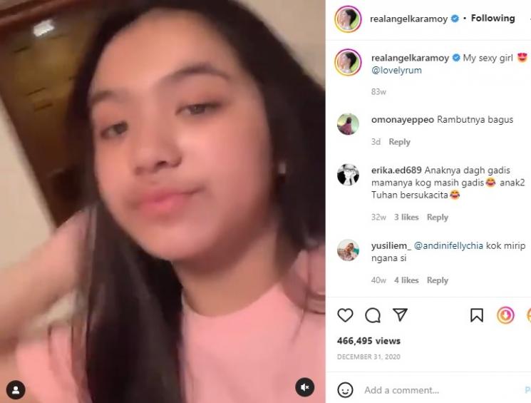 Potret Lovely Anak Pertama Angel Karamoy. (Instagram/@realangelkaramoy)