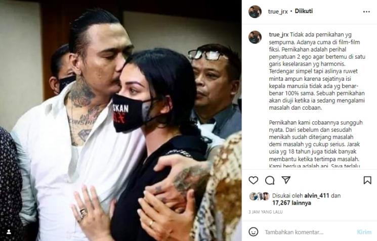 Jerinx SID curhat panjang di Instagram. (Instagram/@true_jrx)