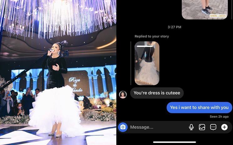Amora Lemos komentari gaun Krisdayanti saat manggung. (Instagram/@krisdayantilemos)