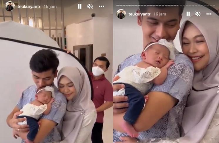 Potret Gemas Anak Ria Ricis saat Photoshoot (Instagram/@teukuryantr)