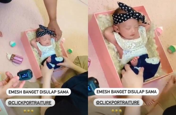 Potret Gemas Anak Ria Ricis saat Photoshoot (Instagram/@teukuryantr)