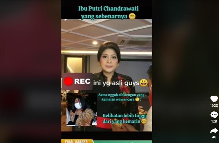 Potret Cantik Putri Candrawati (TikTok/@winda45768)