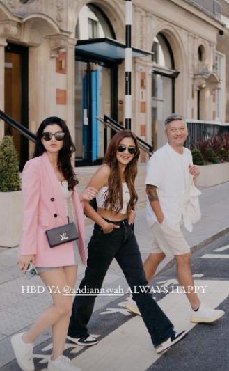 Potret Gading Marten Liburan di London. (Instagram/gadiiing)