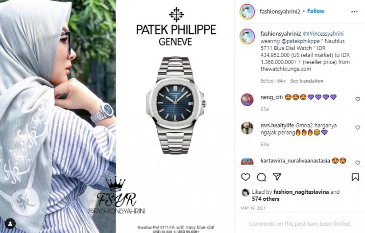 Koleksi Jam Tangan Syahrini (instagram/@fashionsyahrini2)