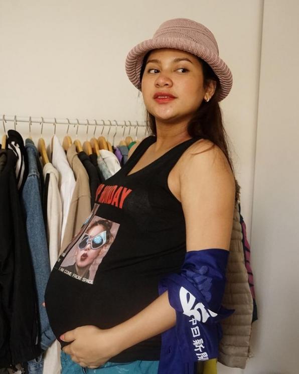 Baby Bump Indah Permatasari. (Instagram/indahpermatas)