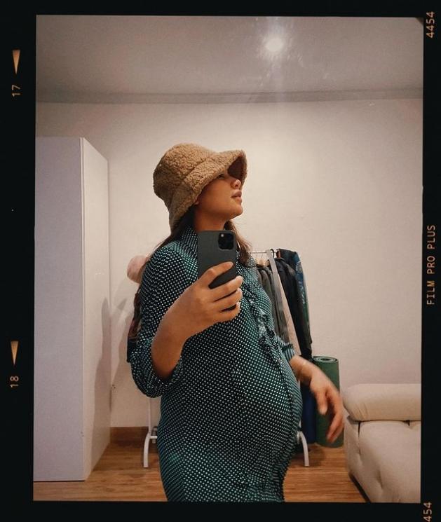 Baby Bump Indah Permatasari. (Instagram/indahpermatas)