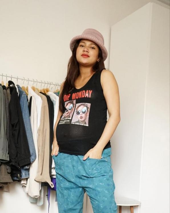 Baby Bump Indah Permatasari. (Instagram/indahpermatas)