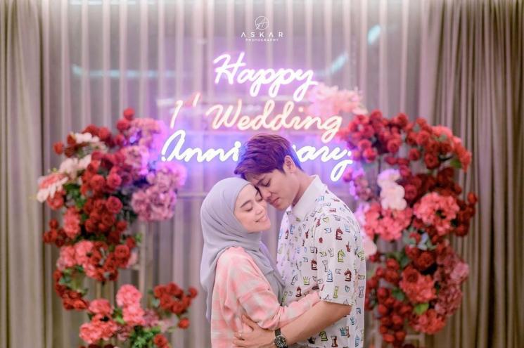 Potret Lesti Kejora dan Rizky Billar Rayakan Anniversary Pertama (instagram/@askar_photography)