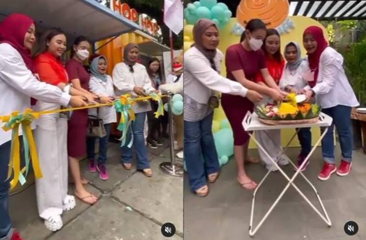 Gaya sederhana Amanda Manopo pakai sandal jepit. (Instagram/@kurimipuff)