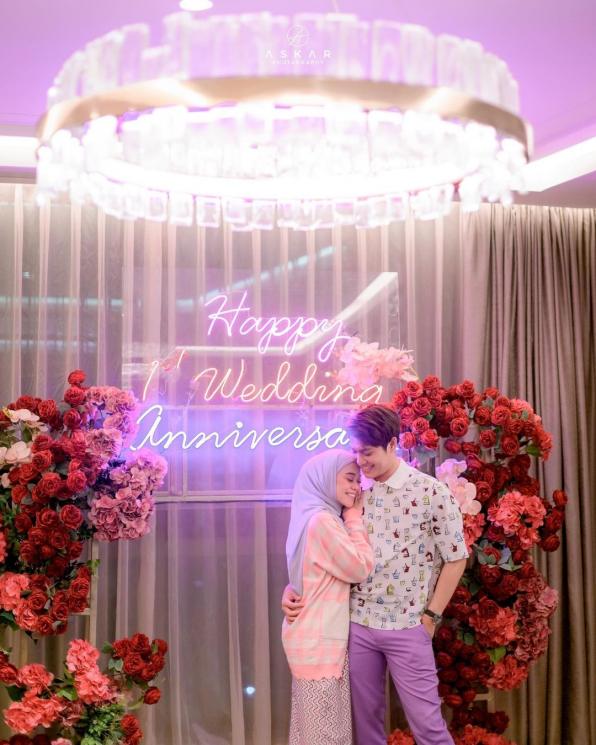 Potret Lesti Kejora dan Rizky Billar Rayakan Anniversary Pertama (instagram/@askar_photography)
