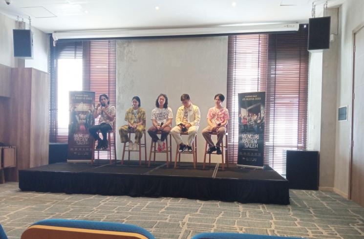 Iqbaal Ramadhan cs roadshow promosi film di Yogyakarta (Matamata.com/Muhammad Azy)