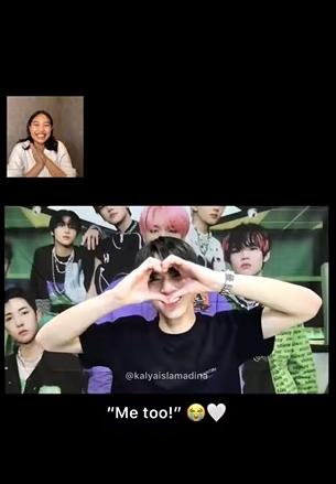Momen Kalya Islamadina Video Call dengan Member NCT. (Instagram/kalyaislamadina)