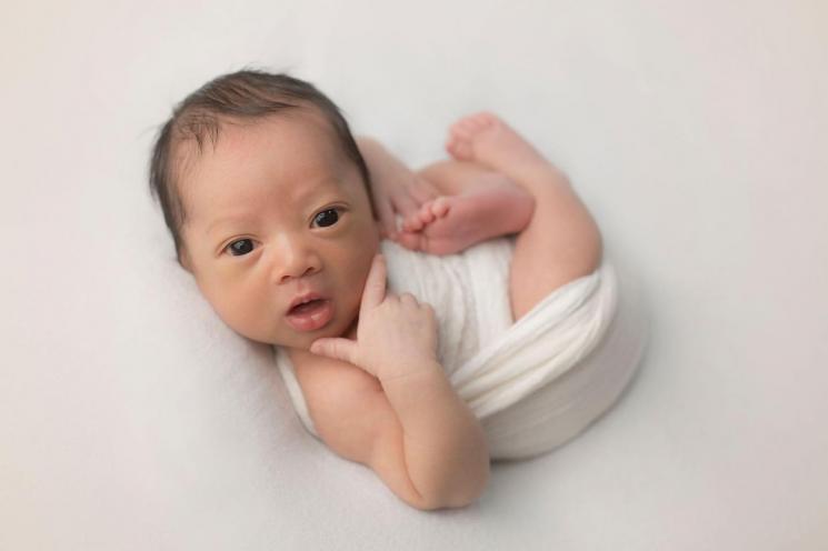 Potret Baby Gin anak Adiezty Fersa dan Gilang Dirga. (Instagram/gin_dirga)