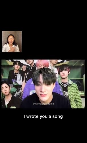 Momen Kalya Islamadina Video Call dengan Member NCT. (Instagram/kalyaislamadina)