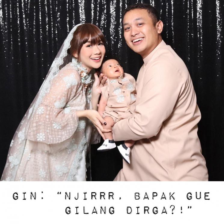 Potret Baby Gin anak Adiezty Fersa dan Gilang Dirga. (Instagram/gin_dirga)