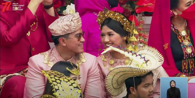 Potret Kaesang Pangarep dan Erina Gudono. (YouTube/Sekretariat Presiden)