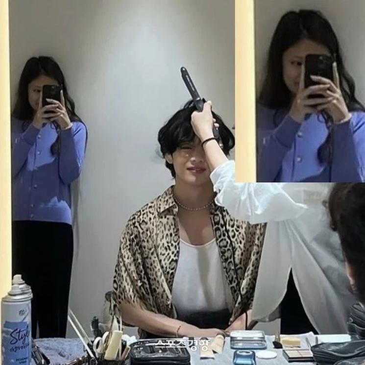 Foto diduga V BTS bersama Jennie BLACKPINK kembali beredar. (Instagram)