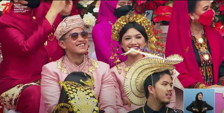 Potret Kaesang Pangarep dan Erina Gudono. (YouTube/Sekretariat Presiden)