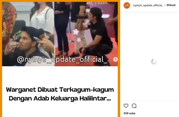 Attitude Atta Halilintar dan Thariq Halilintar bikin salut. (Instagram/@nyinyir_update_official_)