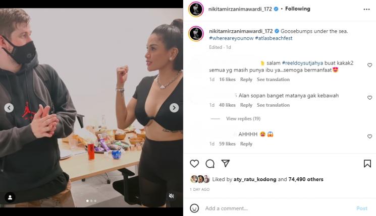 Alan Walker ngobrol dengan Nikita Mirzani. (Instagram/nikitamirzanimawardi_172)