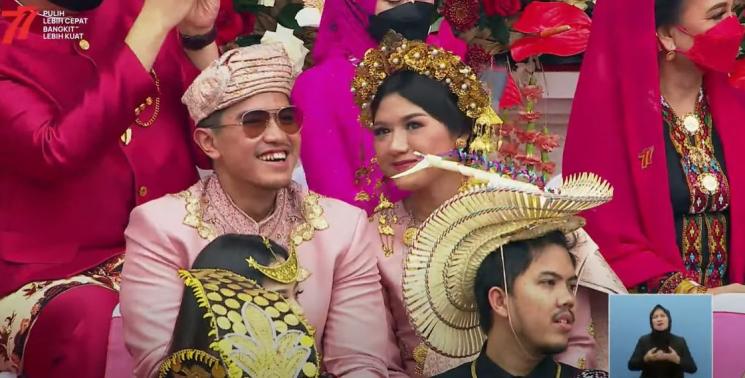 Potret Kaesang Pangarep dan Erina Gudono. (YouTube/Sekretariat Presiden)