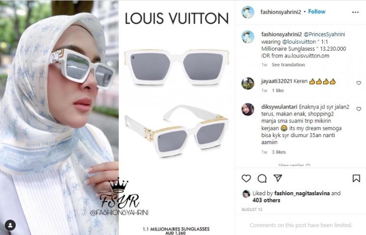 Koleksi Kacamata Syahrini (instagram/@fashionsyahrini2)