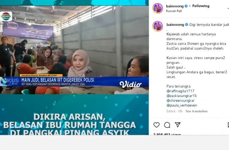 Video editan Baim Wong (instagram/@baimwong)