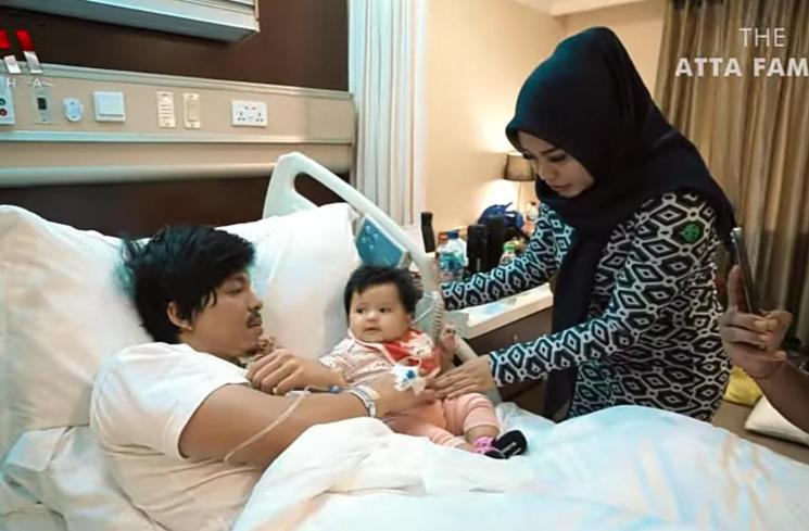 momen pertemuan Atta Halilintar dan Baby Ameena (YouTubeAH)