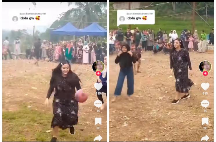 Margin Wieheerm lomba 17 Agustus di kampung (TikTok/@elinurhayati12)