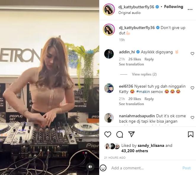 DJ Katty Butterfly Comeback Nge-DJ Lagi. (Instagram/dj_kattybutterfly36)