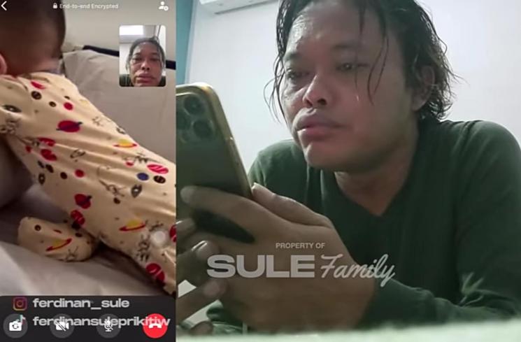 Sule dicuekin Baby Adzam (YouTube/Sule Family)