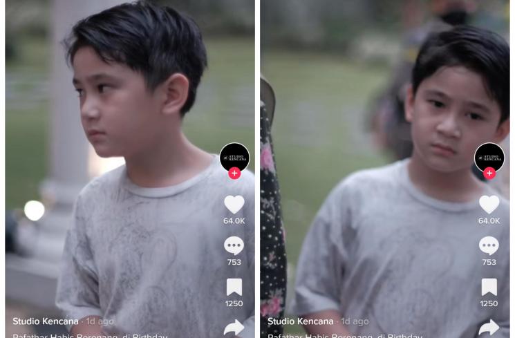 Rafathar di ultah Kanaka (TikTok/@studiokencanaa)