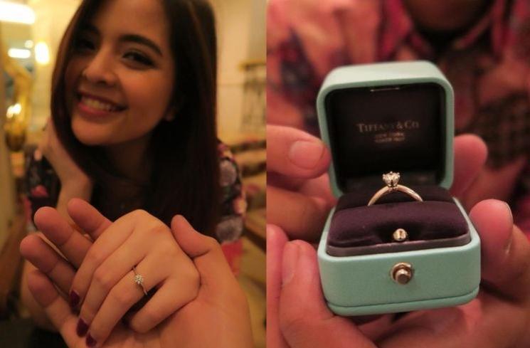 Potret cincin tunangan artis (Instagram/@tasyakamila)