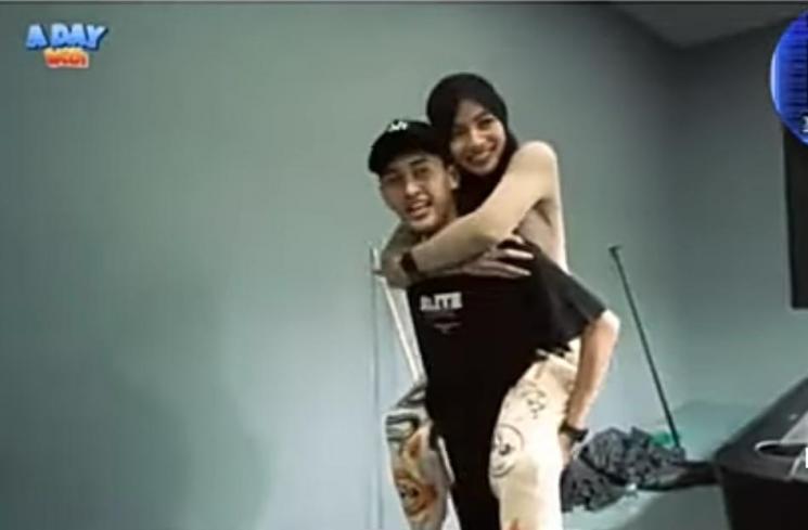 Fahmi Nur Muhammad dan Oklinfia (YouTube/Info Artis)