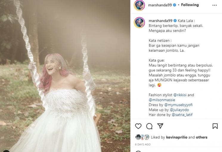 Marshanda Dandan Cantik bak Bidadari. (Instagram/marshanda99)