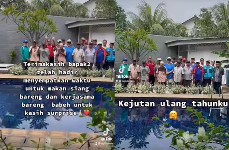 Momen Okky Lukman Syukuran Ultah Bareng Tukang Becak (Instagram/@okidatanglagi)