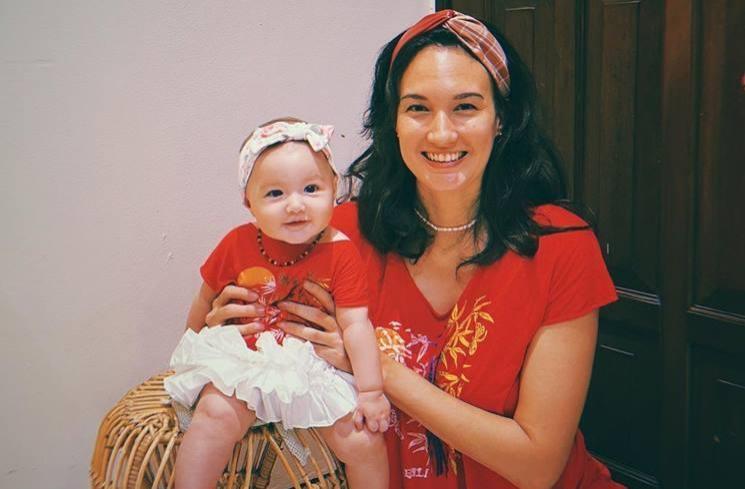 Nadine Chandrawinata dan Baby Djiwa. (instagram/@nadinelist)