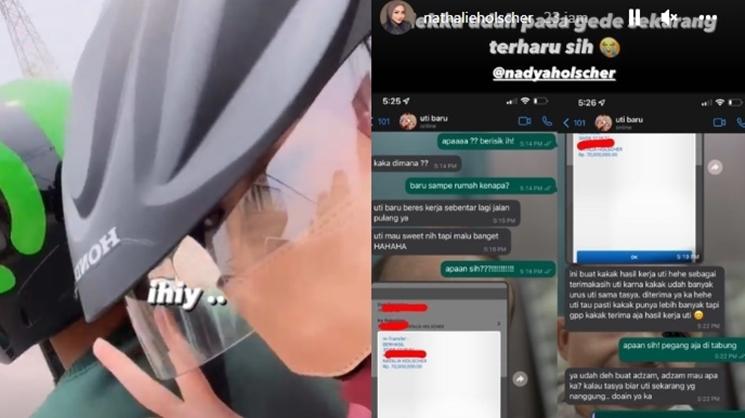Nathalie Holscher jadi ibu tunggal sampai naik ojek. (Instagram/nathalieholscher)