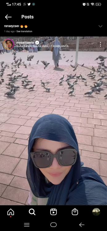 Momen Mawar AFI Umrah(Instagram/@mysamawar)